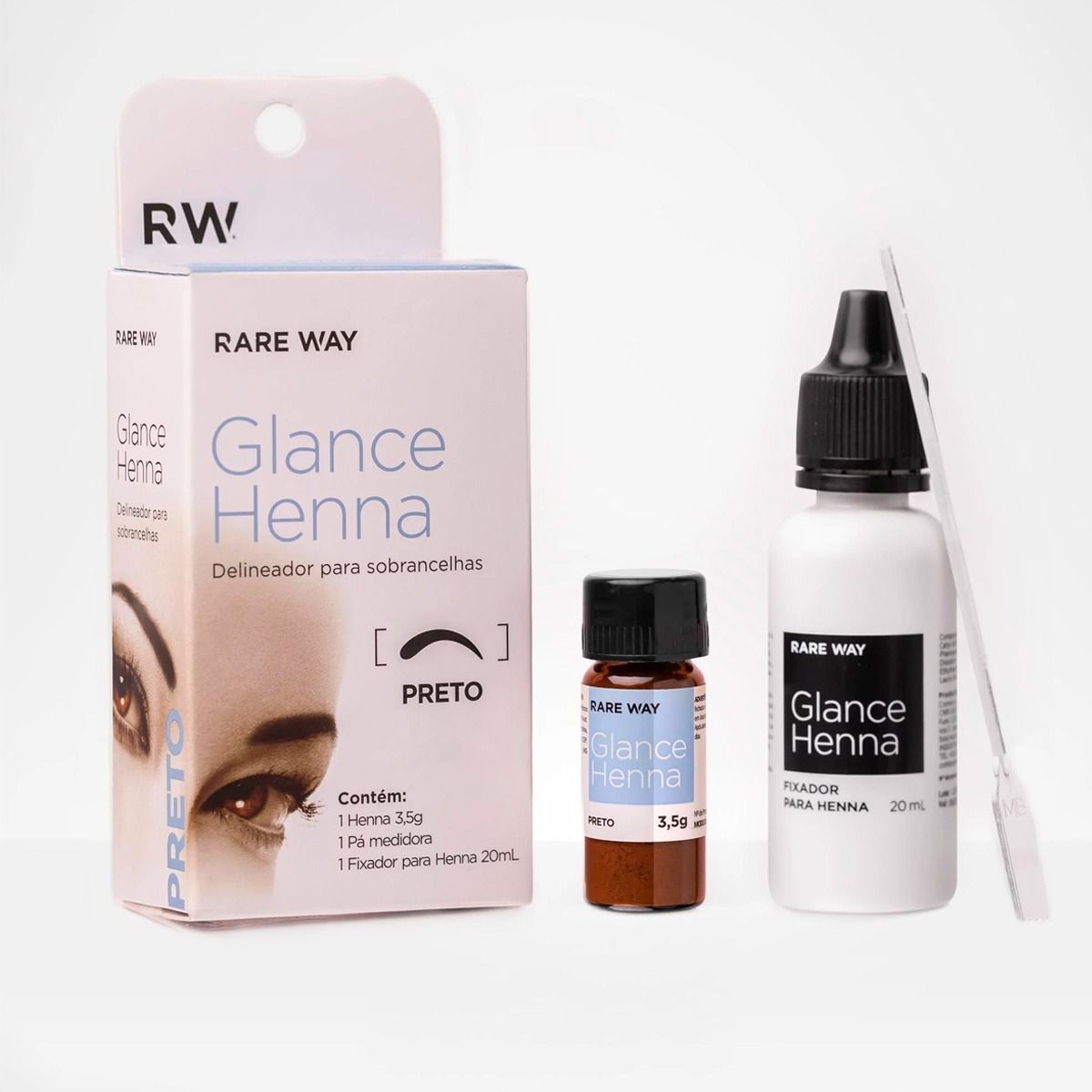 Glance Henna Preto